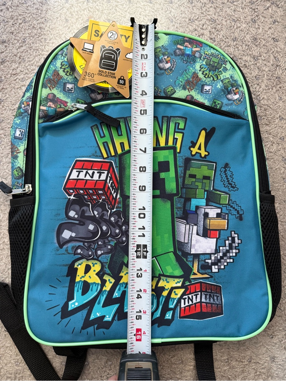 Minecraft Backpack - Picture 7 of 7